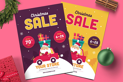 Christmas Sale Flyer catalog christmas flyer christmas sale christmas sale flyer clean design flyer flyer christmas illustration indesign magazine new year print printable sale sale flyer template vector winter xmas