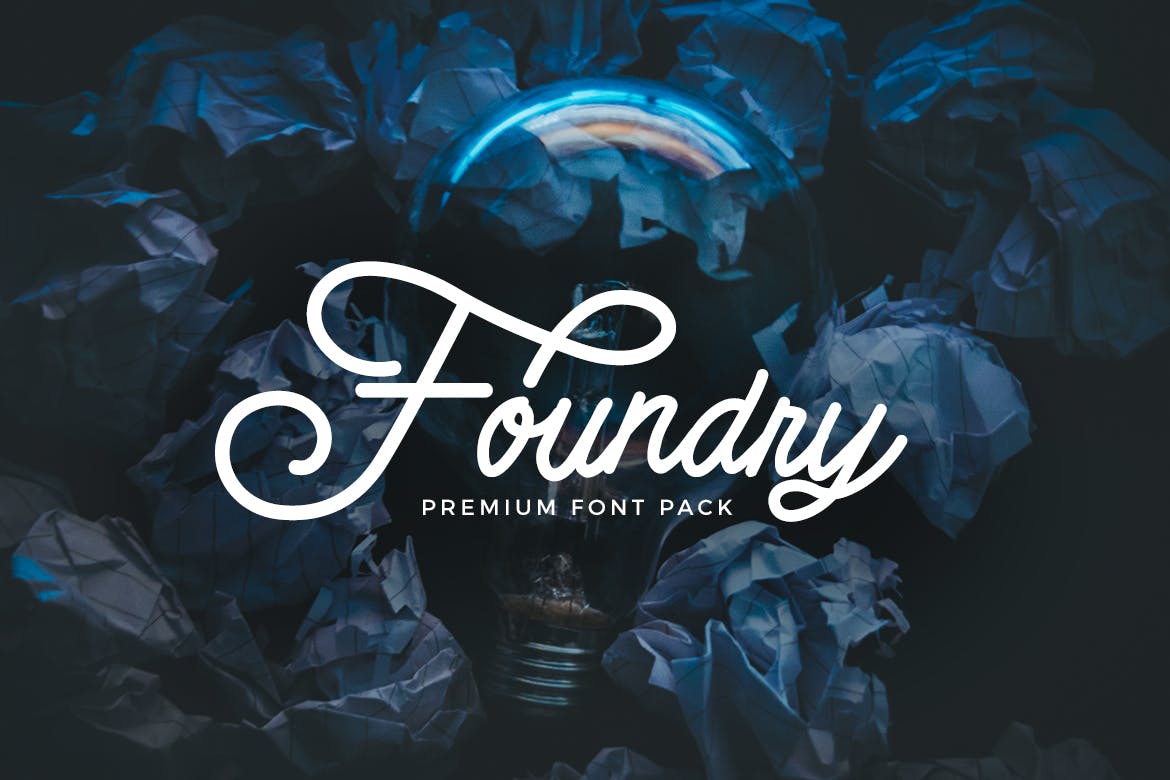 Foundry - Font Pack app branding design display font graphic design handwritten illustration logo script serif typography ui ux vector