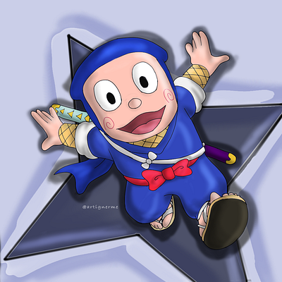 NINJA HATTORI art illustration