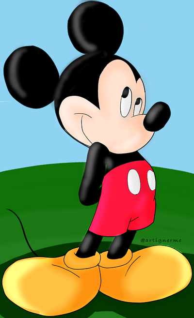 MICKEY MOUSE art illustration