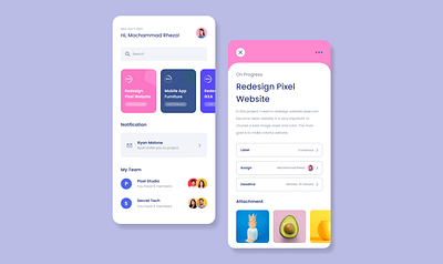 Project Management Application animation application design designer graphic design illustration ui uiux ux