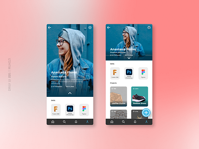 Daily UI 006 - User Profile app apps portfolio ui