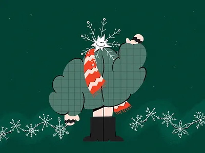 Mr Snowflake character characterdesign christmas clean contemporary design art flat illustration flatdesign graphic style happiness holidays illustration inspiration minimal minimalistic modern art snowflake visual graphics web design art web illustration