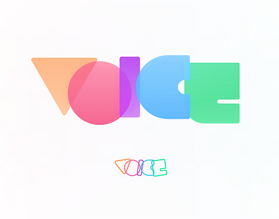 Voice branding logo minimal