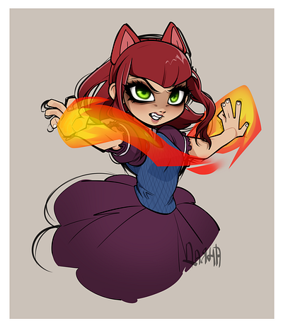 Annie [League of Legends] art artist artwork character design digital digital painting digitalart fanart fanartgame game games illustration leagueoflegends sketch sketching