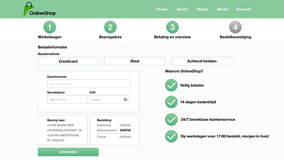 Daily UI 002 - Checkout Page design ui