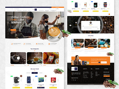 Coffee, Tea, Coffee Bag, Coffee tea Machine website Design branding coffeeteawebpagedesign coffeewebpage design graphic design illustration logo teamatchinewebpagedesign teawebpage ui uiux webpage website websitedesign