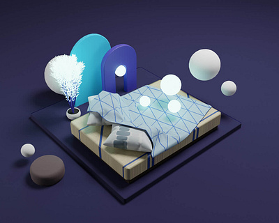 Dreaming-Bed 3d design