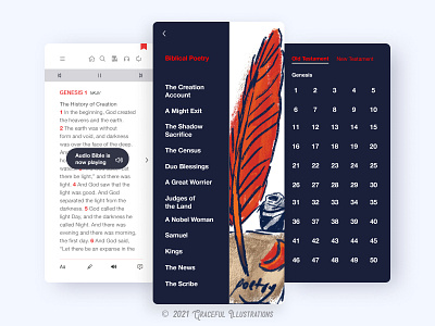 Bible App - #4 app application audio bible bootstrap connection daily development feature figma frame list mobile read sketch ui ui animation ux wire xd