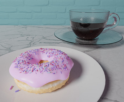 THE DONUT design logo