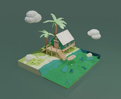 House for introverts 3d design