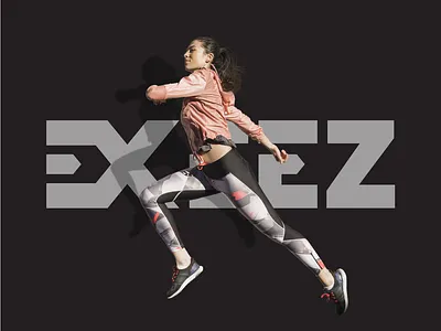 EXEEZ | THE NEW UPRISING SPORTS WEAR BRAND athletes brand brand creation brand identity branding clean clothing brand cool logo design graphic design illustration illustrator logo logo presentation minimal sports sports wear vector