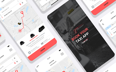 TAXI BOOKING APP UI DESIGN adobe xd app app design brand design branding design graphic design illustration taxi app design taxi booking app taxi booking app design ui ui design