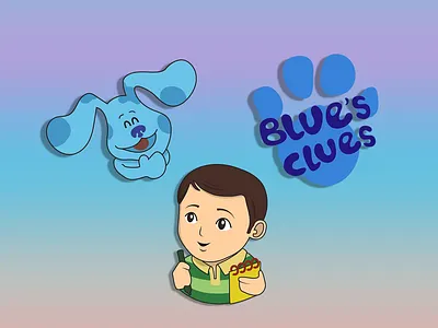 Blue's Clues Twitch Emotes blue bluesclues cartoon cute design discord emoji emote emoteartist emotes graphicdesign illustration illustrator logo steve streamers twitch twitchemote twitchemotes youtubers