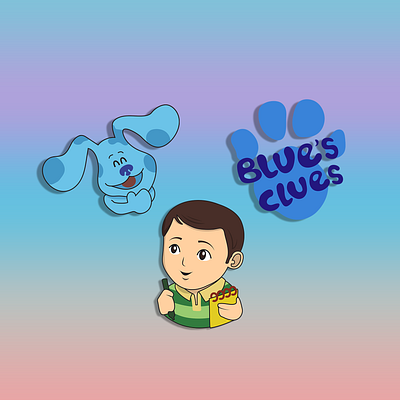 Blue's Clues Twitch Emotes blue bluesclues cartoon cute design discord emoji emote emoteartist emotes graphicdesign illustration illustrator logo steve streamers twitch twitchemote twitchemotes youtubers