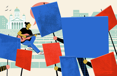 Music and Politics digital illustration editorial illustration illustration magazine music musician politics