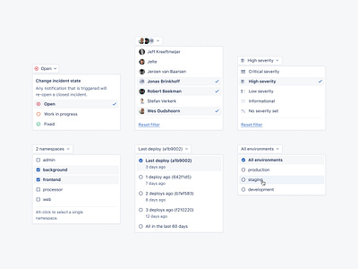 AppSignal Design System: Dropdowns component components dashboard design design system development dropdown front end popover ui user experience user interface ux web