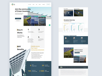 My Power Farm: landing page figma green energy sustainability ui webdesign webmil web production