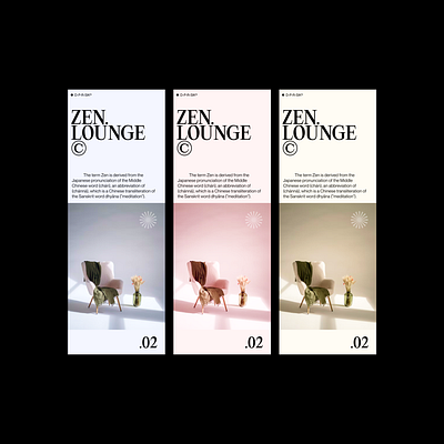 ZEN.LOUNGE.3 concept design ui uiux ux