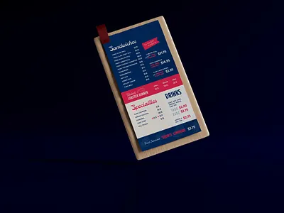 Clam Shack Menu Design clam shack maine menu restaurant seaside typography vintage