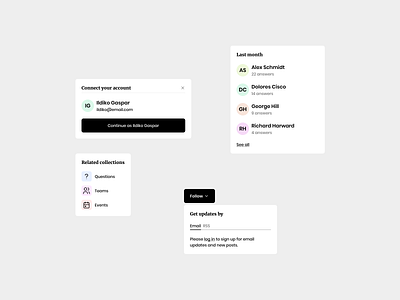 Forum UI Components Design community ui components forum forum ui forum ui components free ui component ui ui component ui component design ui design ui design daily ui pattern ui practice ux ux design