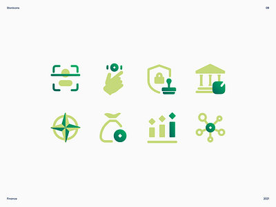 Finance Icon Set banking connect credit design easy finance fund icon kyc money safe set stock stonehub stonicons ui user vector