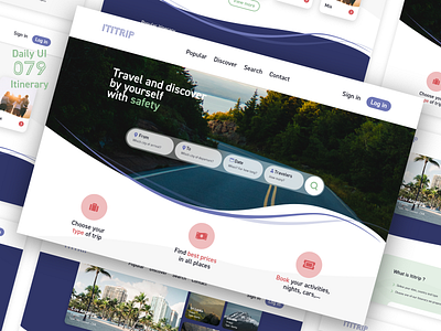 Daily UI 079 - Itinerary 079 adobe xd challenge daily ui dailyui design illustration interface itinerary travel trip ui ui design ux ux design ux ui design web web design web interface website