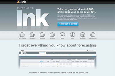 3Click Ink sas startup ui website