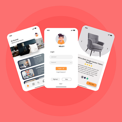 Furlenco branding design dribbble graphic design illustration ui uidesign uiux ux