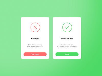 #DailyUI / 011 Flash Messages dailyui design graphic design ui vector