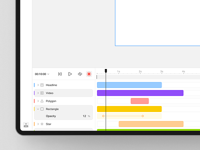 Timeline ◆ Light ◇ Dark animation dark design ease editor interface light mograph motion panel templete tool ui ux