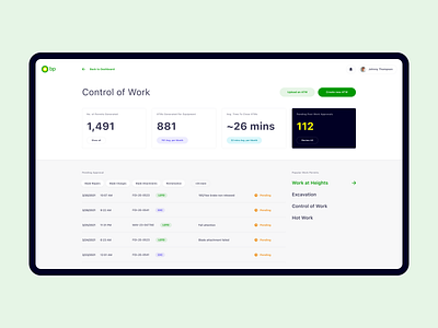 BP01 — DD01 COW Dashboard brand clean design flat typography ui ux