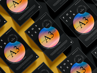 Grid Poster Mockup Free poster mockup free