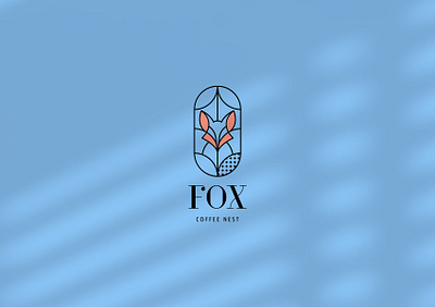 Fox Coffee Nest logo brand identity branding brunch cafe cafeteria coffee coffeeshop design fox graphic design graphic designer greece greek illustration larissa logo logotype minimal minimalism visual identity