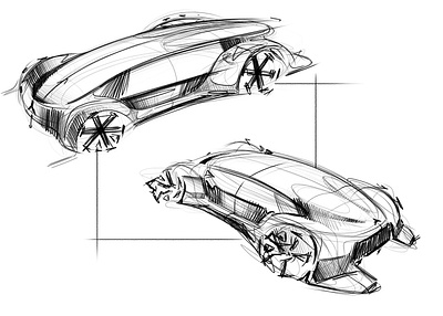 Silver arrow proposal- Quick sketches automotive automotive design car design daimler design exterior design mercedes sketch sustainability transportation design
