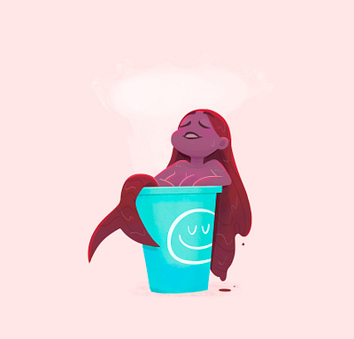 Siren's Coffee girl illustration siren starbucks