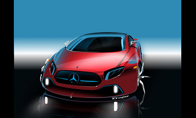 Mercedes Practice Sketch automotive automotive design car design design exterior design sustainability transportation design
