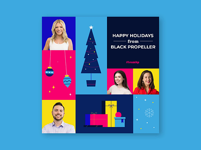 Winter Holiday Organic Social Post agency animation black propeller branded branding christmas christmas tree digital design facebook post happy holidays holiday ad illustration instagram post marketing agency motion graphics ppc marketing social social post ui ux