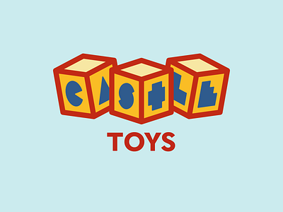 Castle Toys 49 baby blocks box branding castle challenge daily dailylogo dailylogochallenge day design graphic design kid logo shape store the town toy