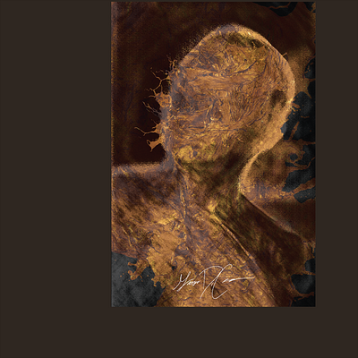 Midas abstract colorful design face fancy gilded gold gradient graphic design human illustration illustrator midas organic paint painting texture