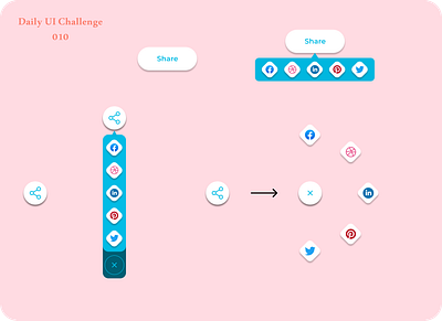 Social share 010 dailyui icon ui ui design