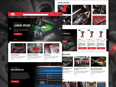 Mac Tools Shopify Plus Site Design brand ecommerce shopify shopify plus ui ux web design