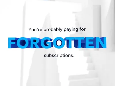 Truebill - 3D Text 3d text blue branding clean design graphicdesign minimal simple umake white