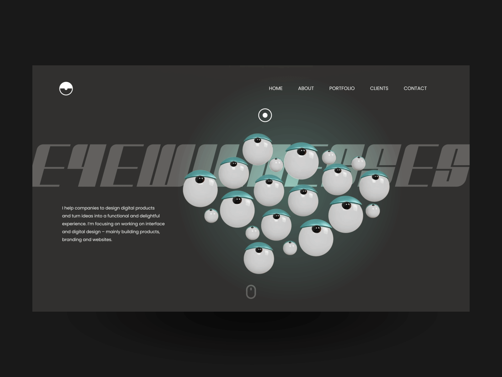 Portfolio Web Design 3d 3d illustration animation branding design desktop animation graphic design landing page motion motion graphics portfolio portfolio website ui ui ux uidesign web web animation web design web landing page webdesign