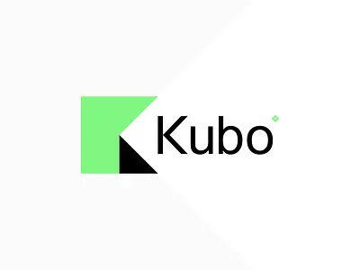 Kubo, K + negative space for crypto logo design project blockchain network coin crypto cryptocurrency cube digital money encrypted data finance financial k kubo kube letter mark monogram logo logo design modern negative space perspective tech technology token transactions