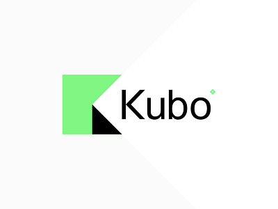 Kubo, K + negative space for crypto logo design project blockchain network coin crypto cryptocurrency cube digital money encrypted data finance financial k kubo kube letter mark monogram logo logo design modern negative space perspective tech technology token transactions