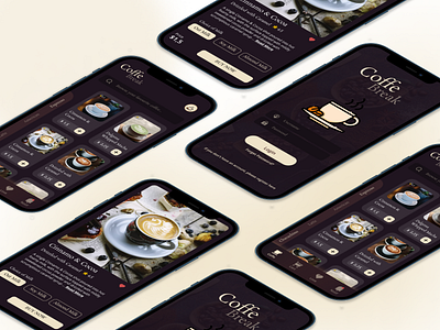 UI UX Design Coffe Break apps design baby design design grafich illustration logo ui ux web design wireframe