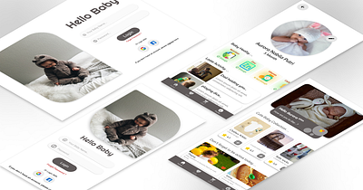 UI UX Design Baby Apps apps design baby design design grafich illustration ui ux web design wireframe