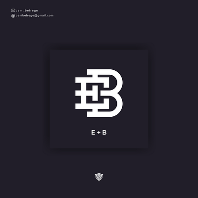 monogram EB branding design graphic design icon illustration logo typography ui ux vector