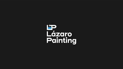 Lázaro Painting brand branding design identity system illustrator logo logo design packaging paint painting